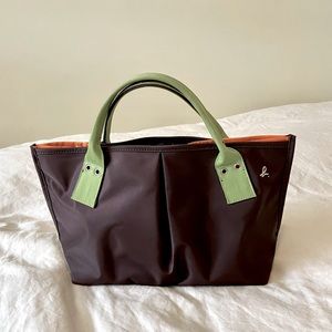 Agnes B Voyage Dumpling Tote EUC (like new)